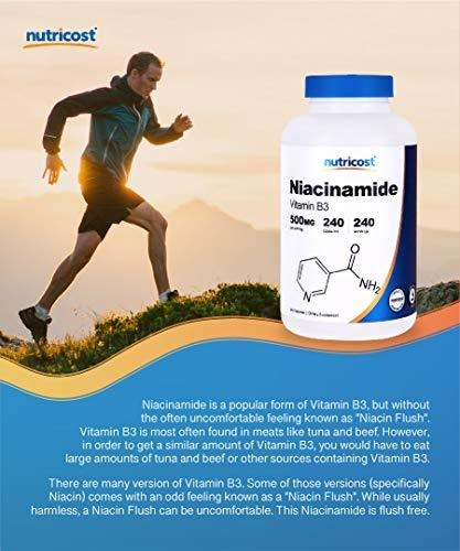 Salud y Equipamiento Médico - Nutricost Niacinamida (vitamina B3) 500 Mg, 240 Cápsulas - 2