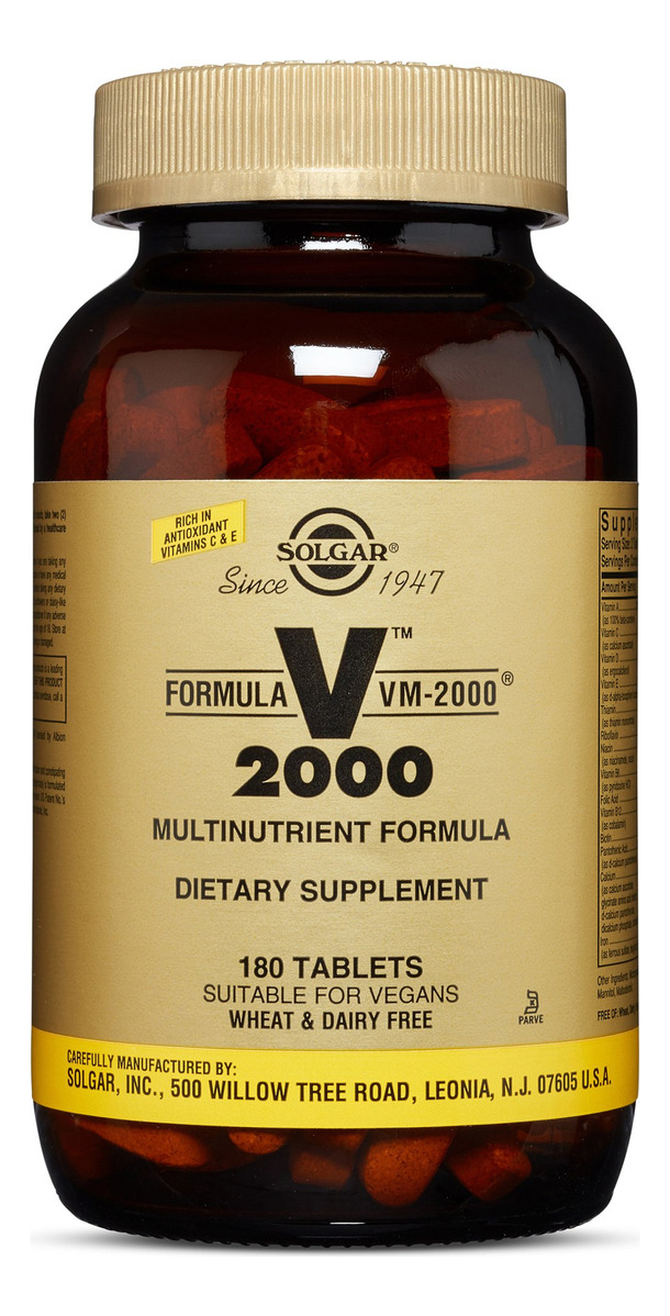 Salud y Equipamiento Médico - Solgar Vm 2000 180 Capsulas