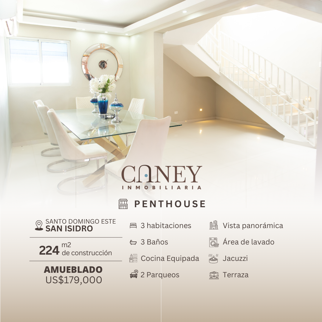 apartamentos - Penthouse Amueblado en San Isidro Santo Domingo Este