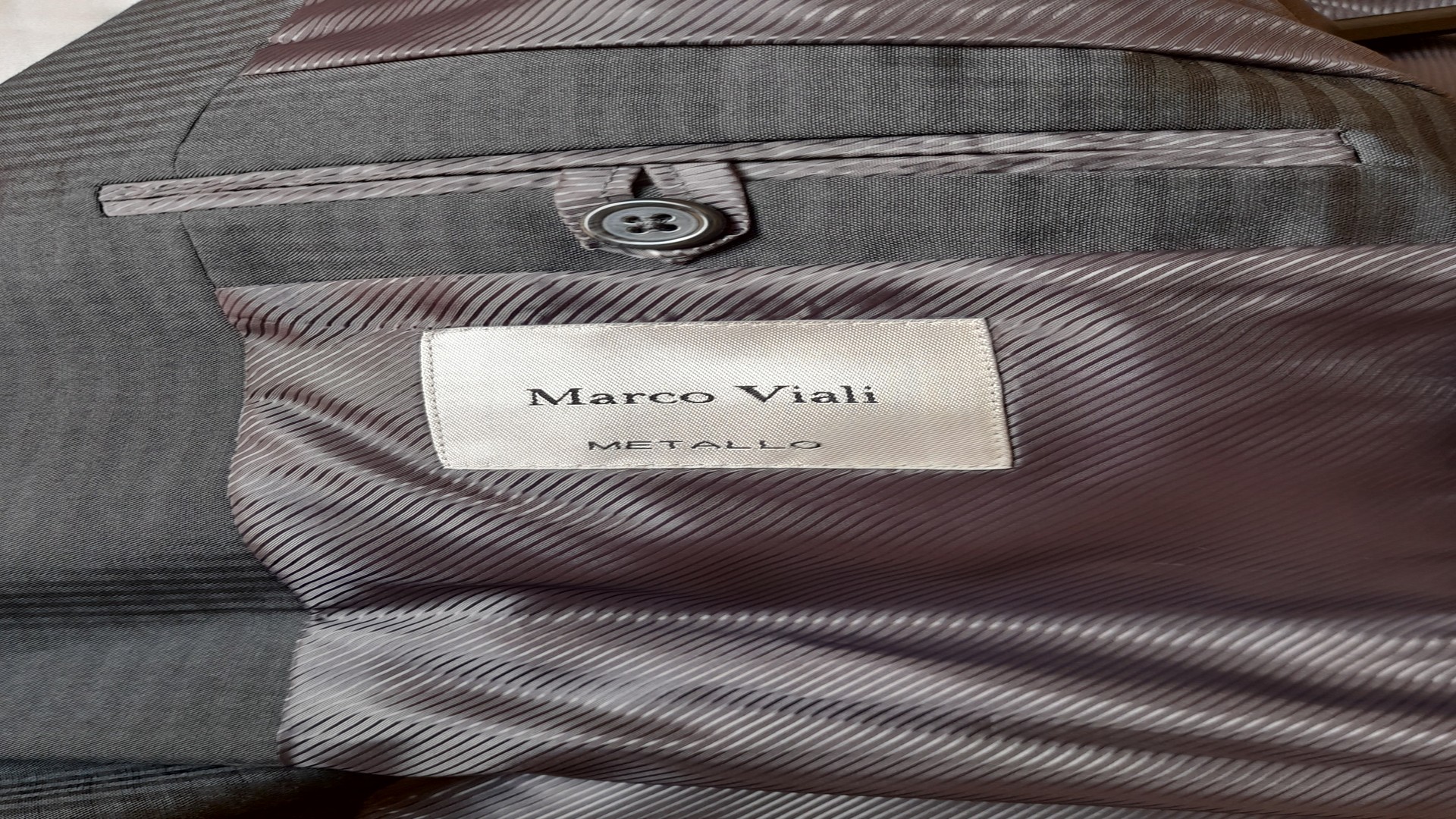 ropa para hombre - Traje Gris oscuro - Nuevo Talla 32R 5