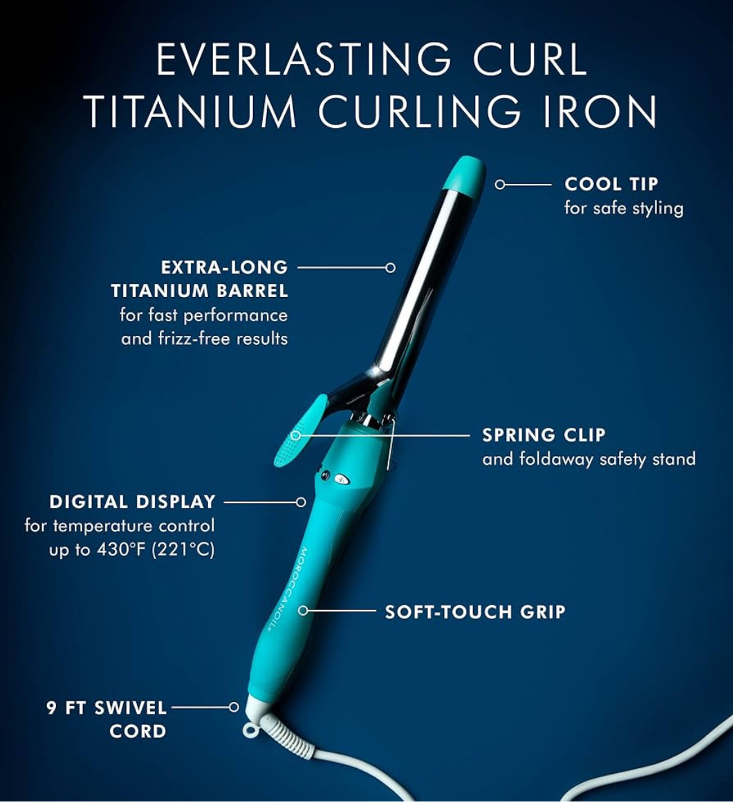 salud y belleza - Moroccanoil Rizador de titanio Everlasting Curl 4