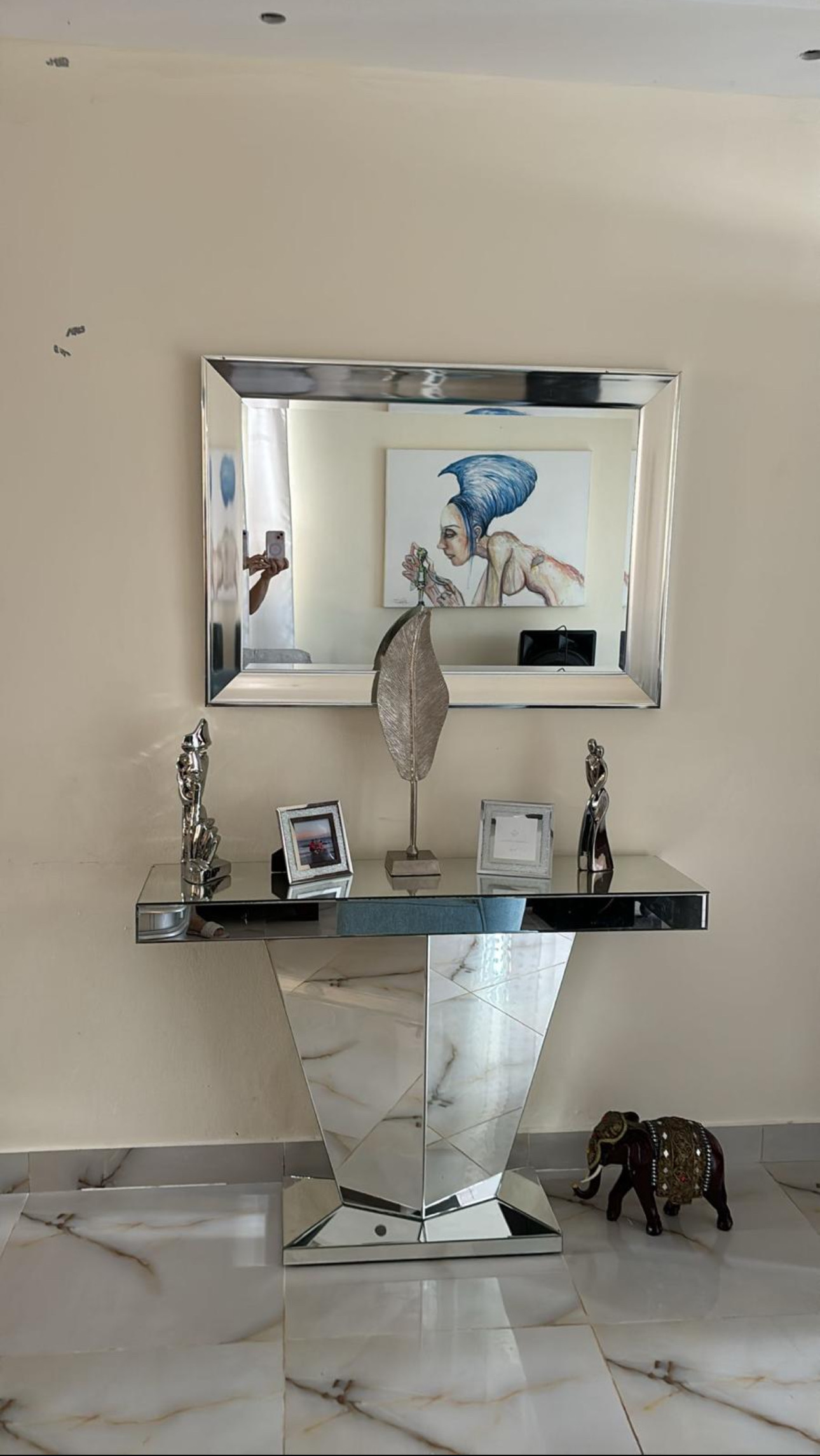 muebles y colchones - Repisa con su espejo 