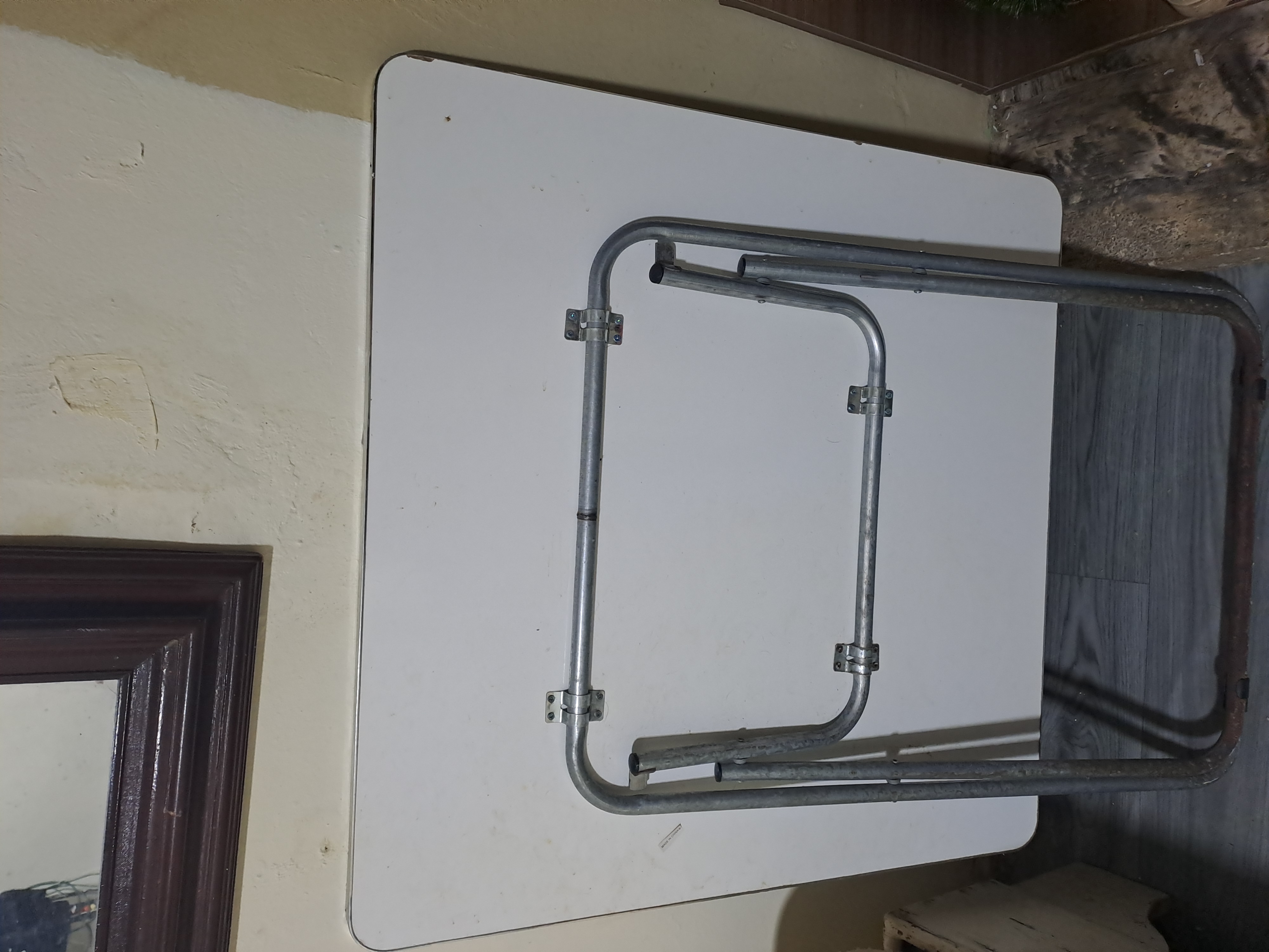 decoración y accesorios - Mesa multiuso hierro y madera 1