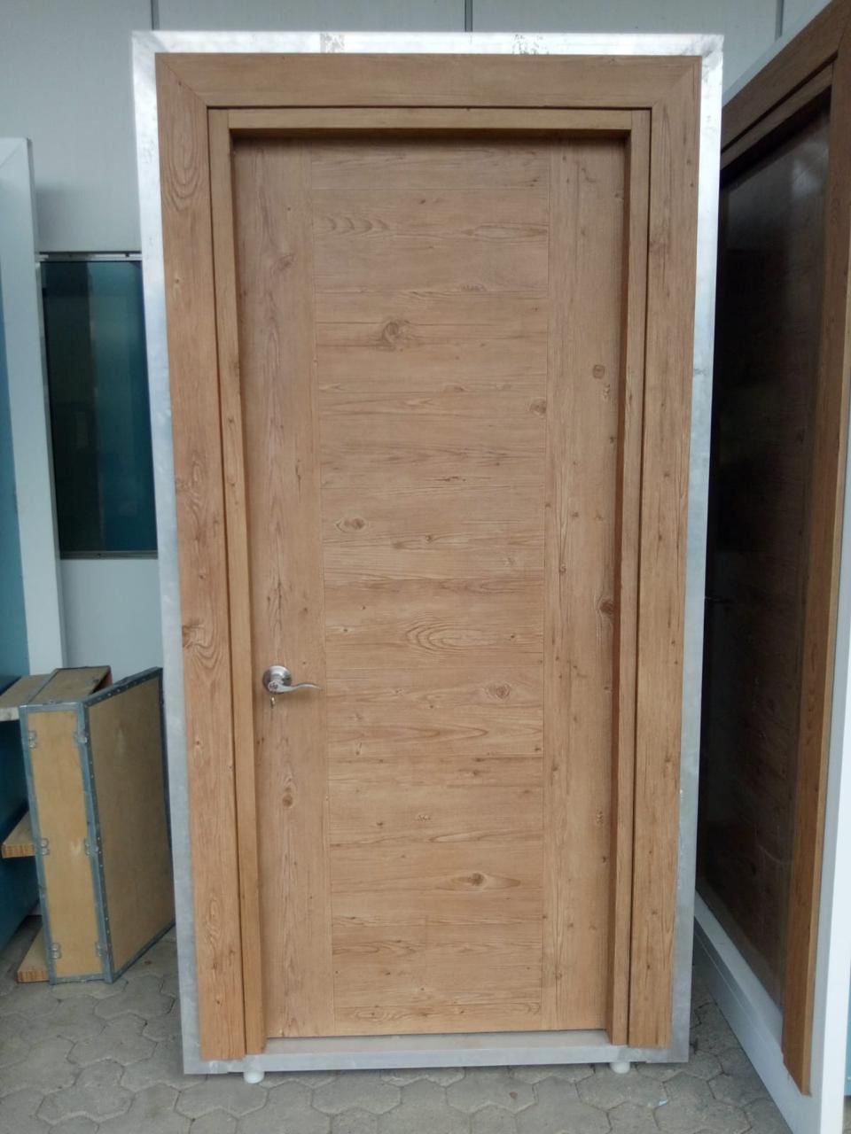 decoración y accesorios - puerta color roble 14500 instalada  2