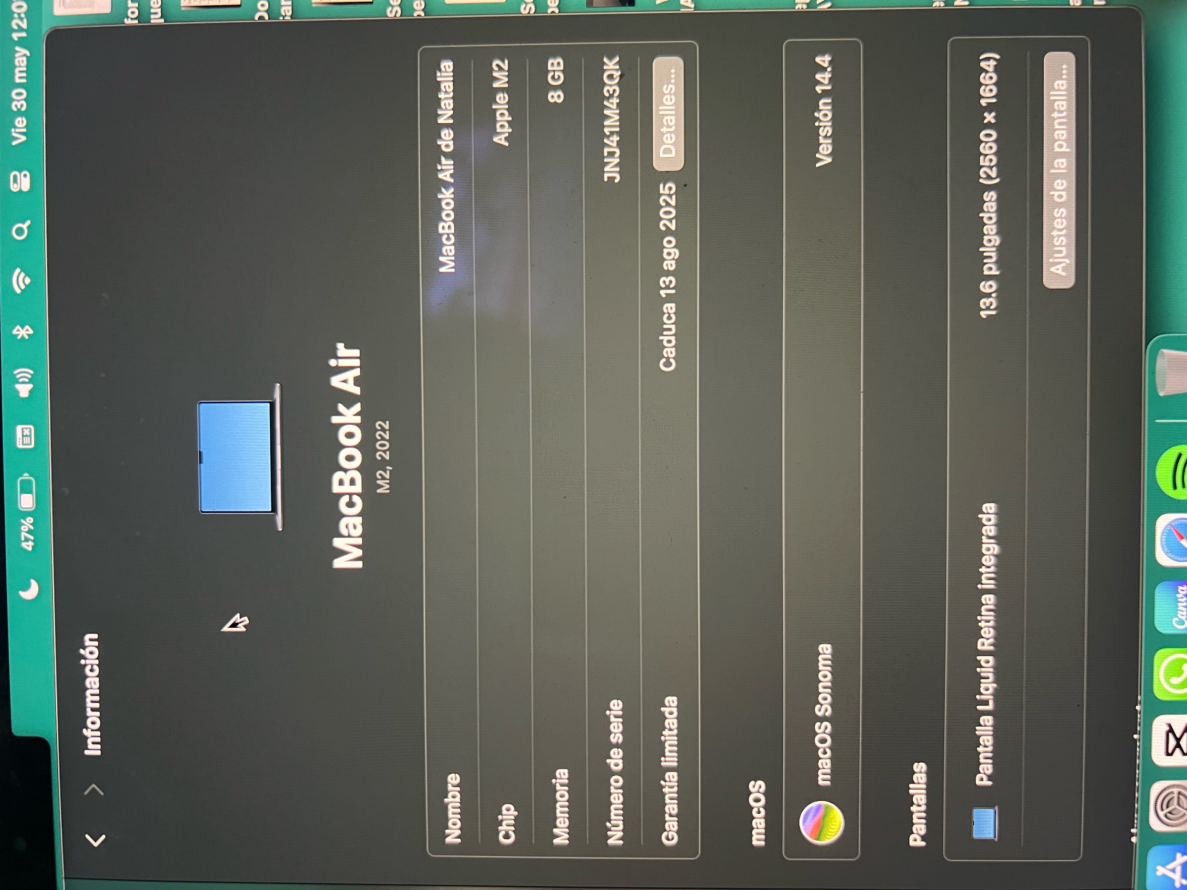 computadoras y laptops - MacBook Air M2 0
