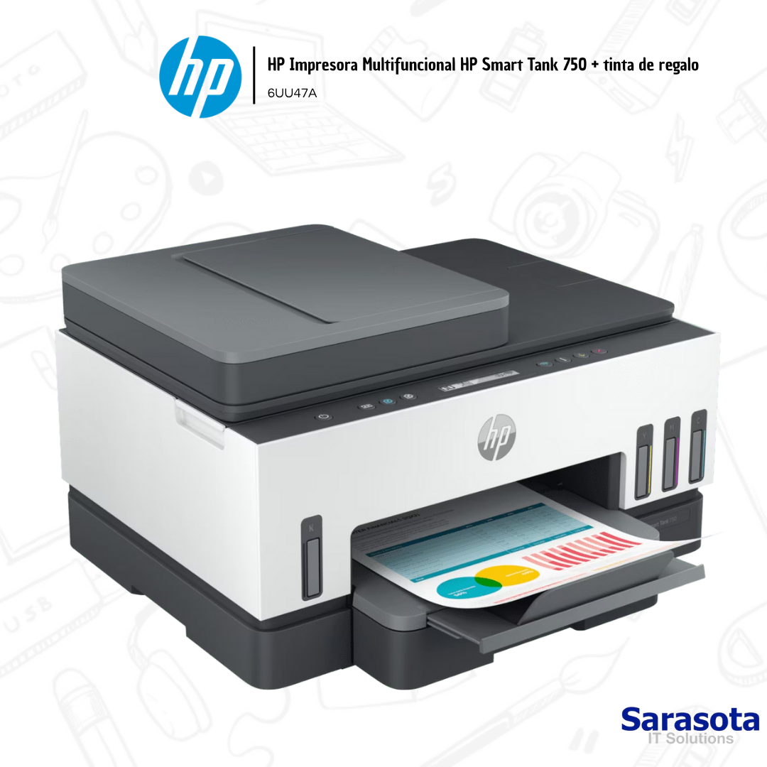 accesorios para electronica - HP Impresora Multifuncional HP Smart Tank 750  0