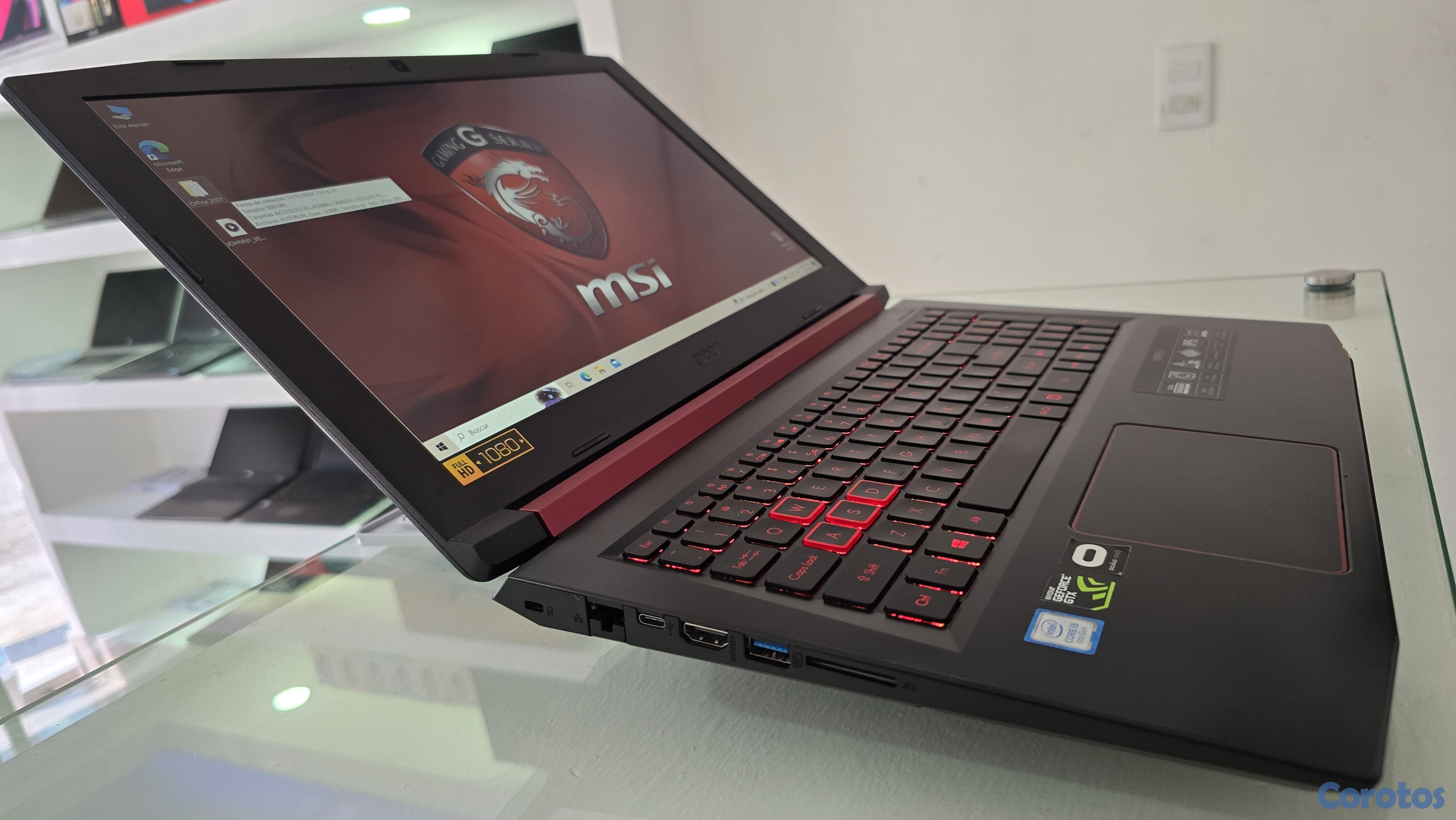 computadoras y laptops - laptop Acer Gamer Core i5 2.8ghz Ram 16gb ddr4 Disco 1000gb SSD Gtx 1050 4GB 2