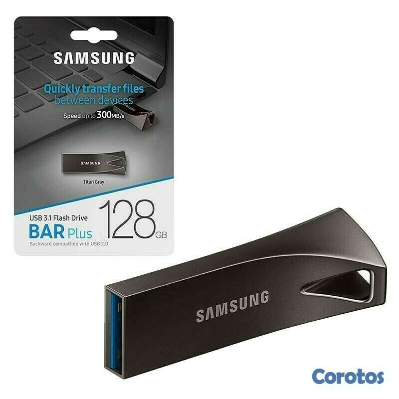 otros electronicos - Memoria USB 3.1 Samsung BAR Plus 128GB - 300MB/s
 1