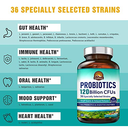 Salud y Equipamiento Médico - Probioticos Enzimas Digestivas 36 Cepas 120 Billones 30 Cap 2