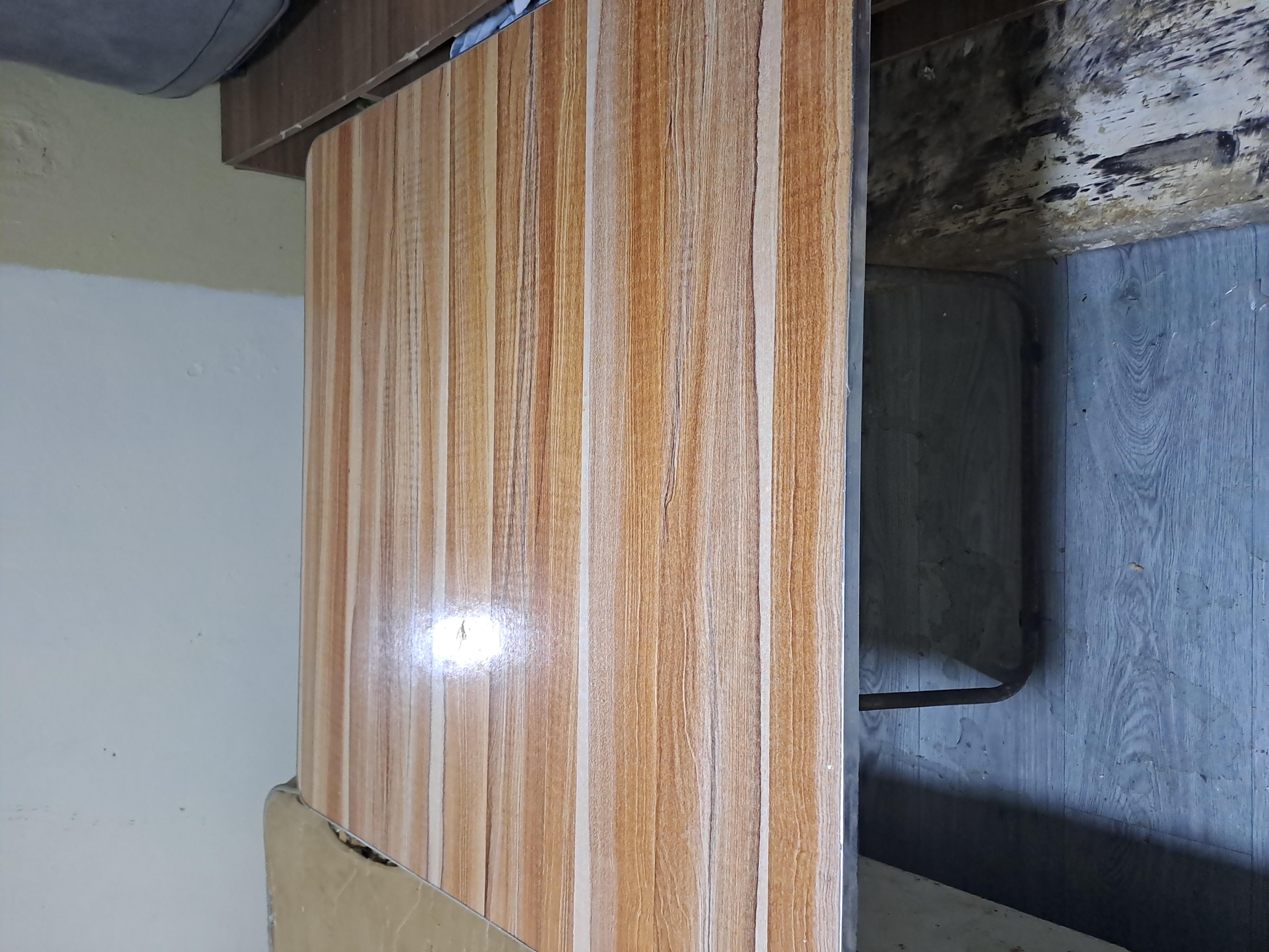decoración y accesorios - Mesa multiuso hierro y madera 2