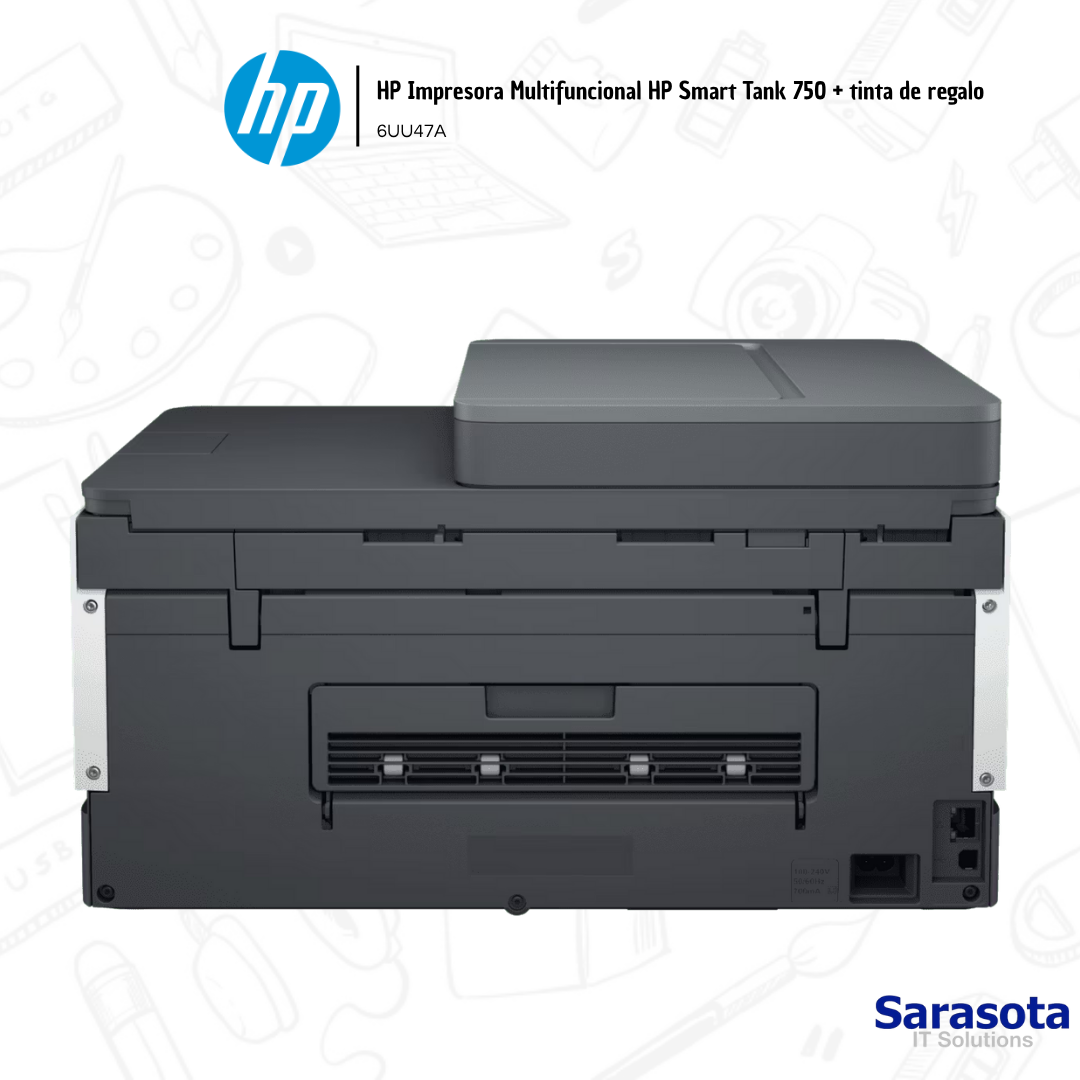 accesorios para electronica - HP Impresora Multifuncional HP Smart Tank 750  1