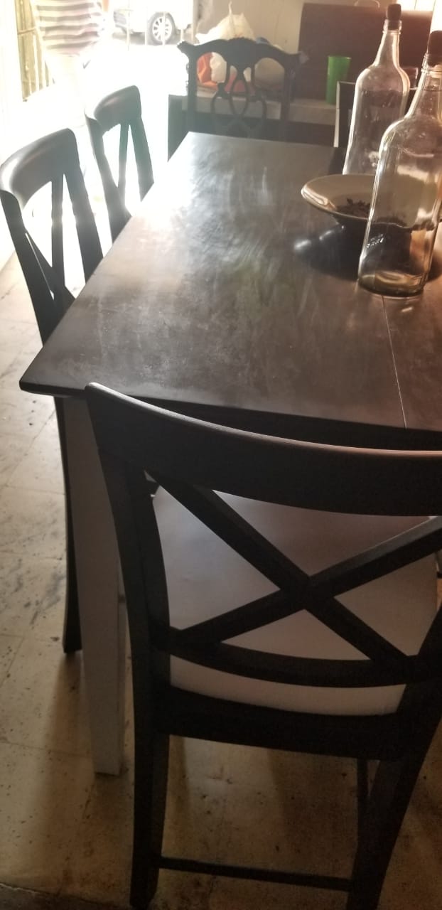 muebles y colchones - comedor usado 6 sillas importados ni roto ni flojo bien de pintura  0