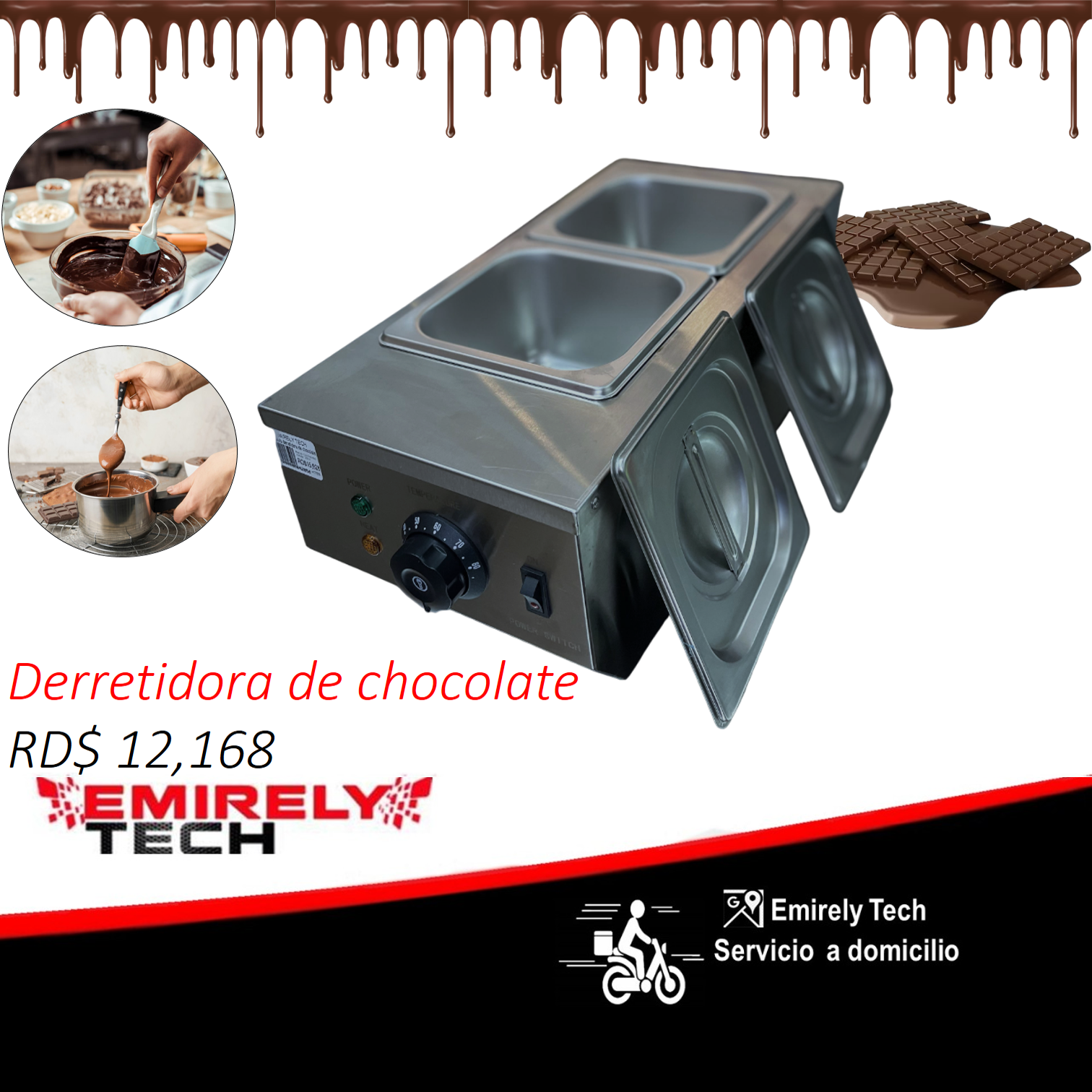 equipos profesionales - Derretidor automatico de chocolate templado