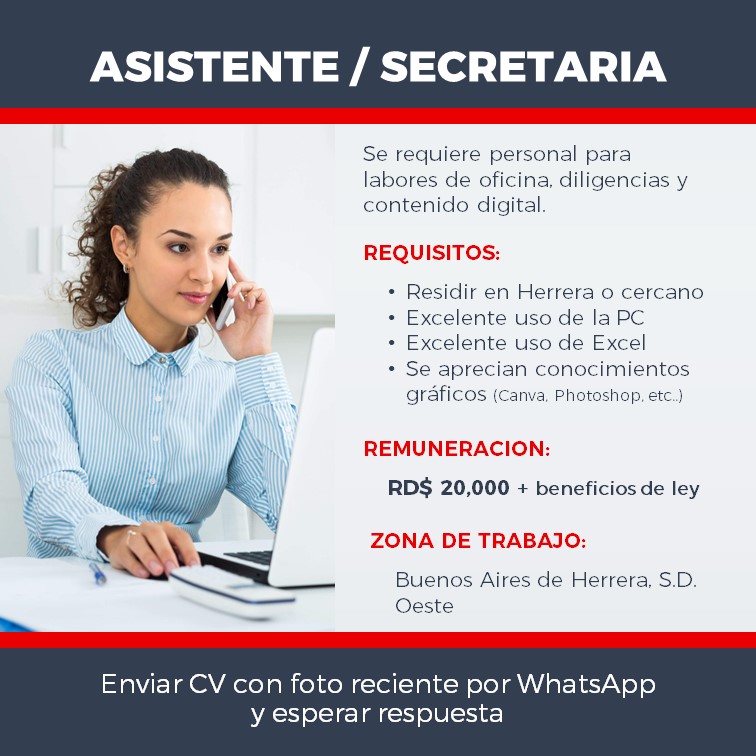 empleos disponibles - Asistente Administrativa 0