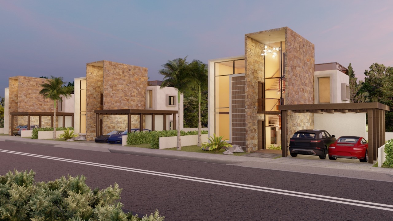 casas vacacionales y villas - Exclusivo proyecto de villas en boca chica Santo Domingo este  5