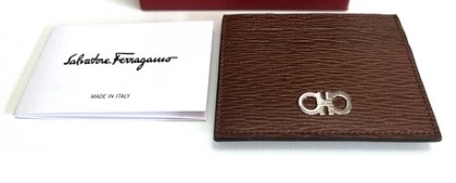 carteras y maletas - FERRAGAMO Tarjetero con Clip Magnético de Cuero Revival 0