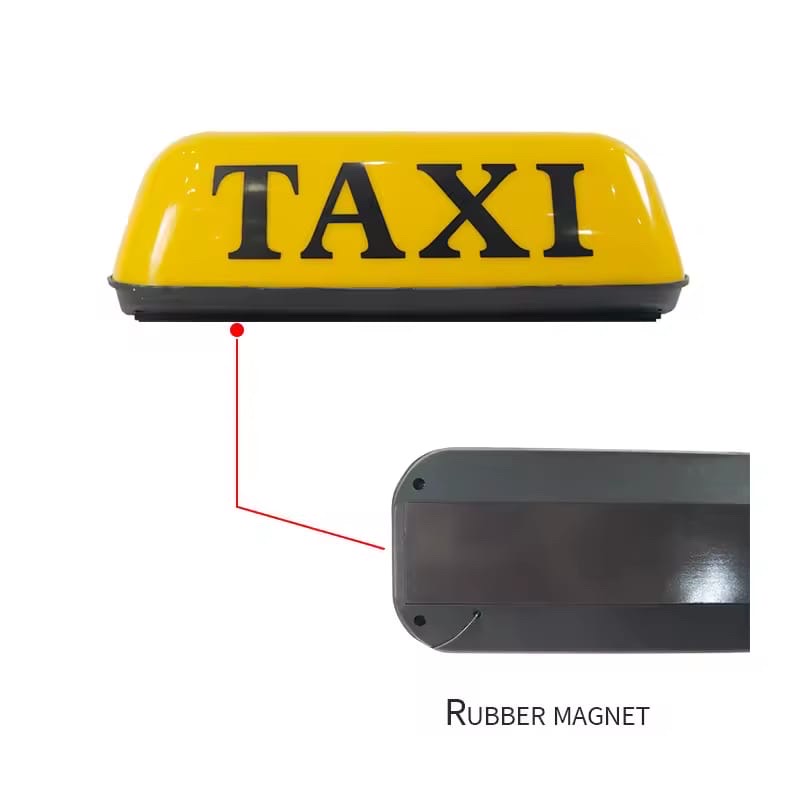 accesorios para vehiculos - Letrero para taxi con iman y luz  1