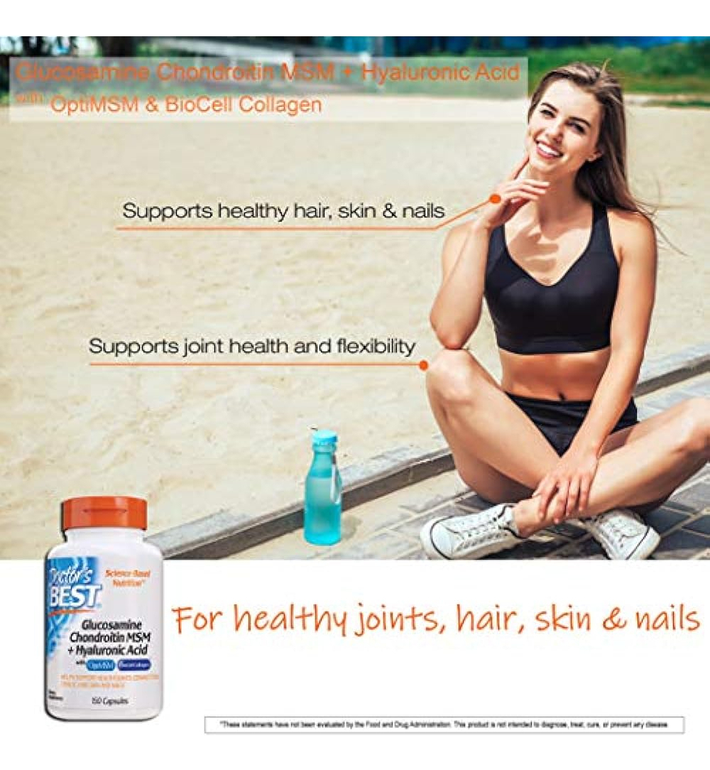 Salud y Equipamiento Médico - Doctors Best Glucosamine Chondroitin Msm Hyaluronic Acid Con 1