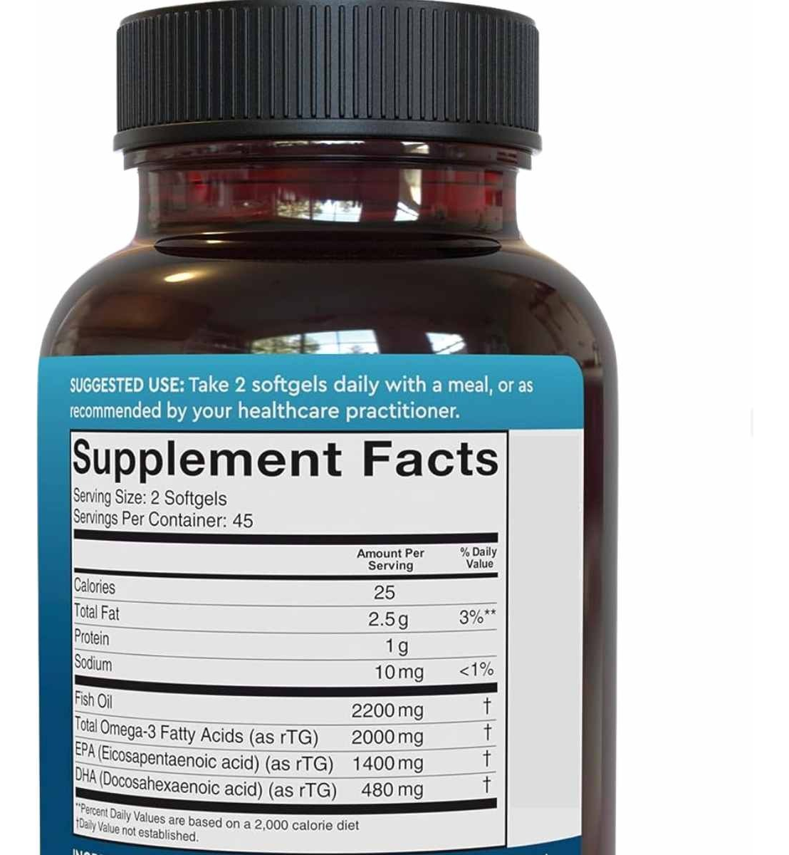 Salud y Equipamiento Médico - Omega 3 2200 Mg 90 capsulas Viva Natural 1