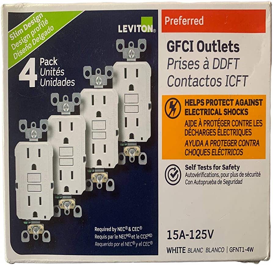 herramientas, jardines y exterior - Tomacorrientes leviton con protección alto voltaje