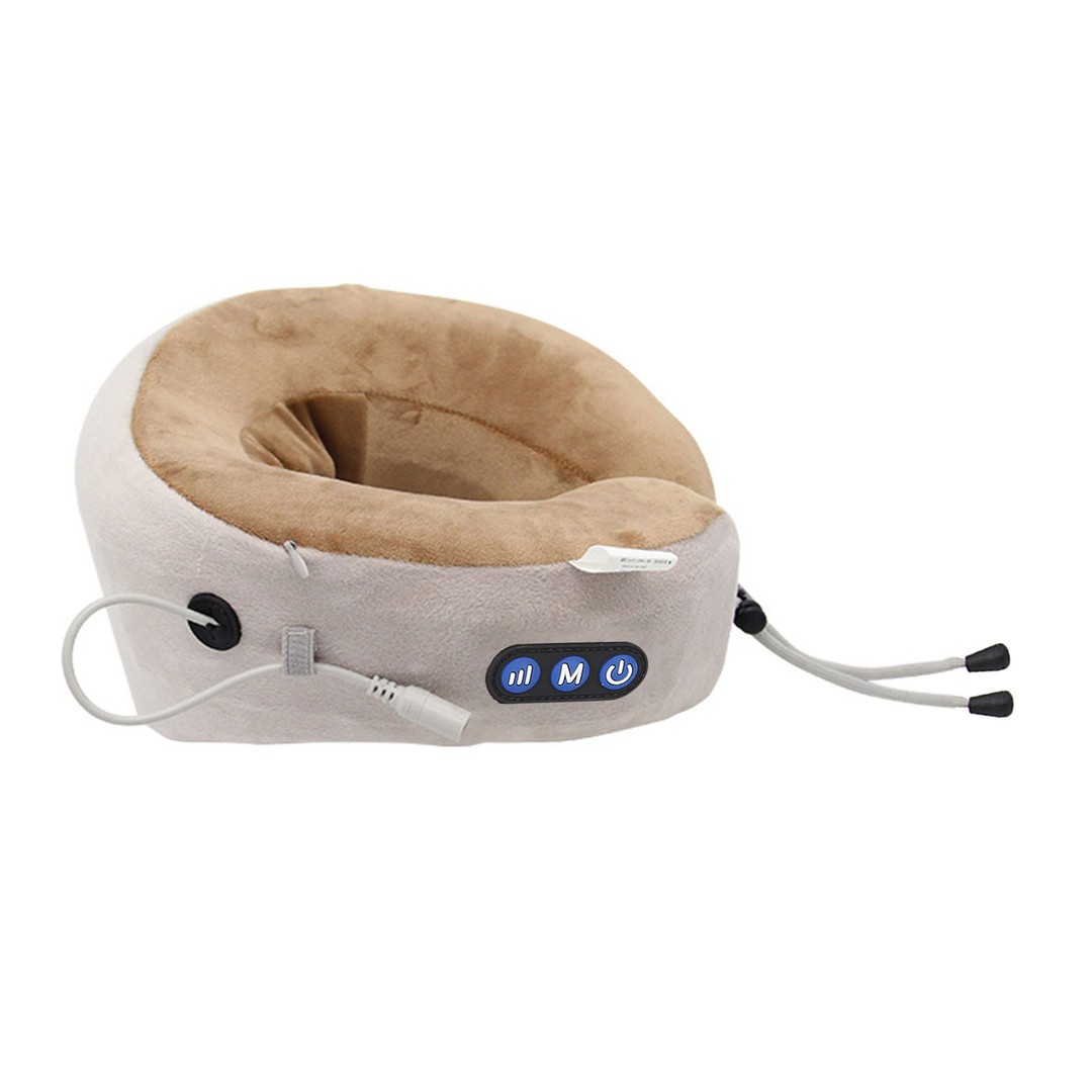 salud y belleza - Masajeador de cuello en forma de U almohada portátil recargable cuello 2
