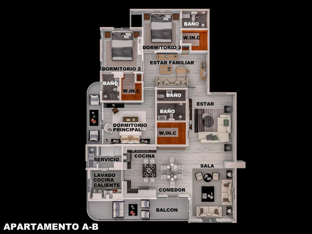 apartamentos - Apartamento Nuevo en El Millón 9