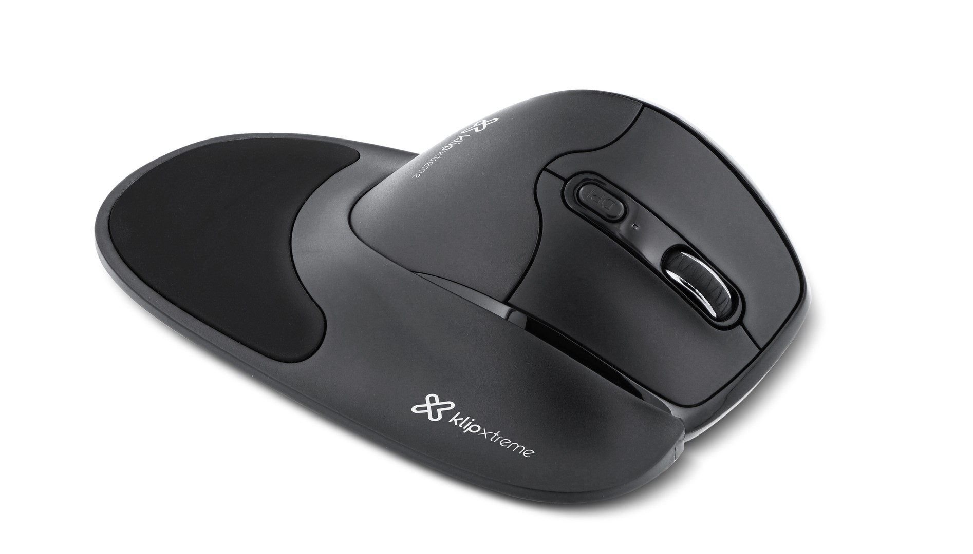 computadoras y laptops - MOUSE WIRELESS KLIPX FLEXOR, 6 BOTONES, 2.4 GHZ, SEMI VERTICAL, ADAPATDOR USB 3