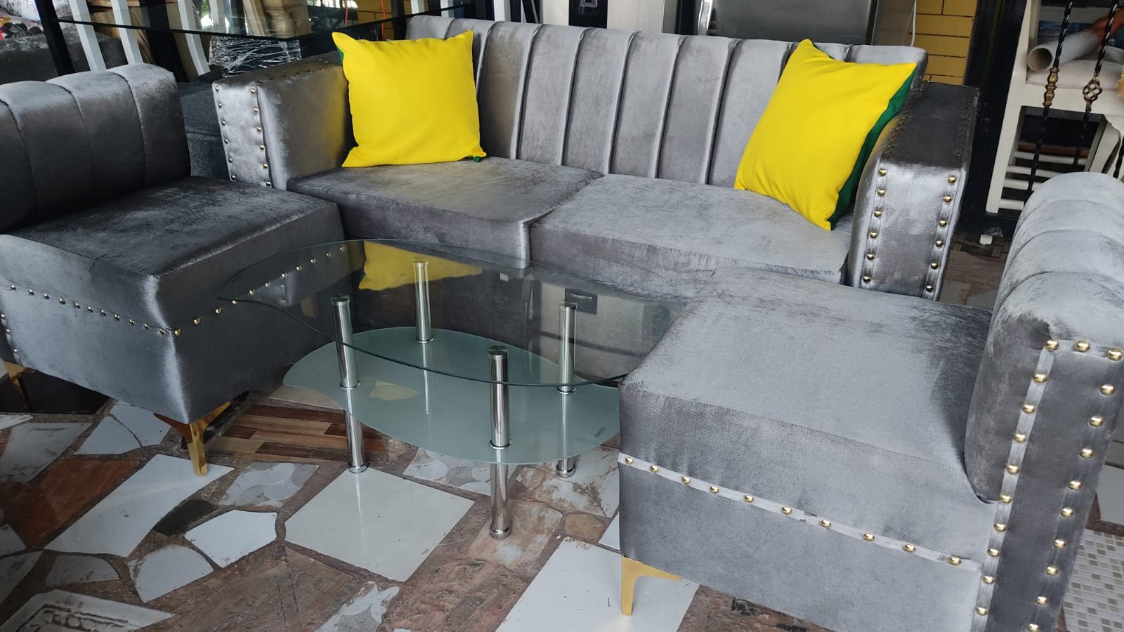 muebles y colchones - juegos de muebles con mesita centra incluida en el precio 1