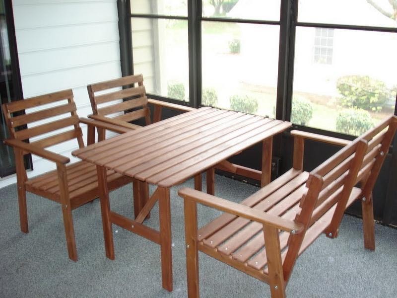 muebles y colchones - Ikea Outdoor Table- Wood (Mesa exterior Ikea - Madera) -