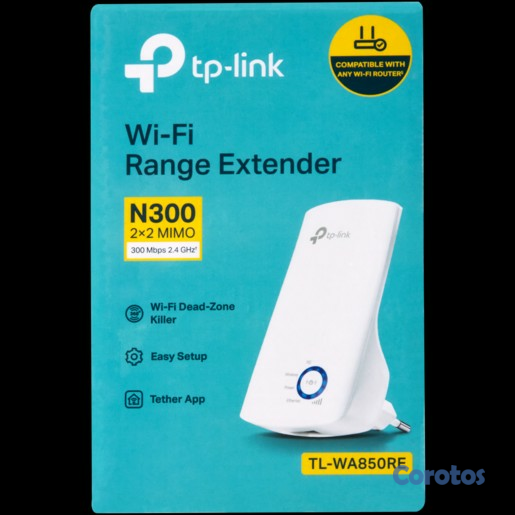 computadoras y laptops - REPETIDOR TP-LINK WA850RE DIRECTO A LA PARED ALTA VELOCIDAD  2