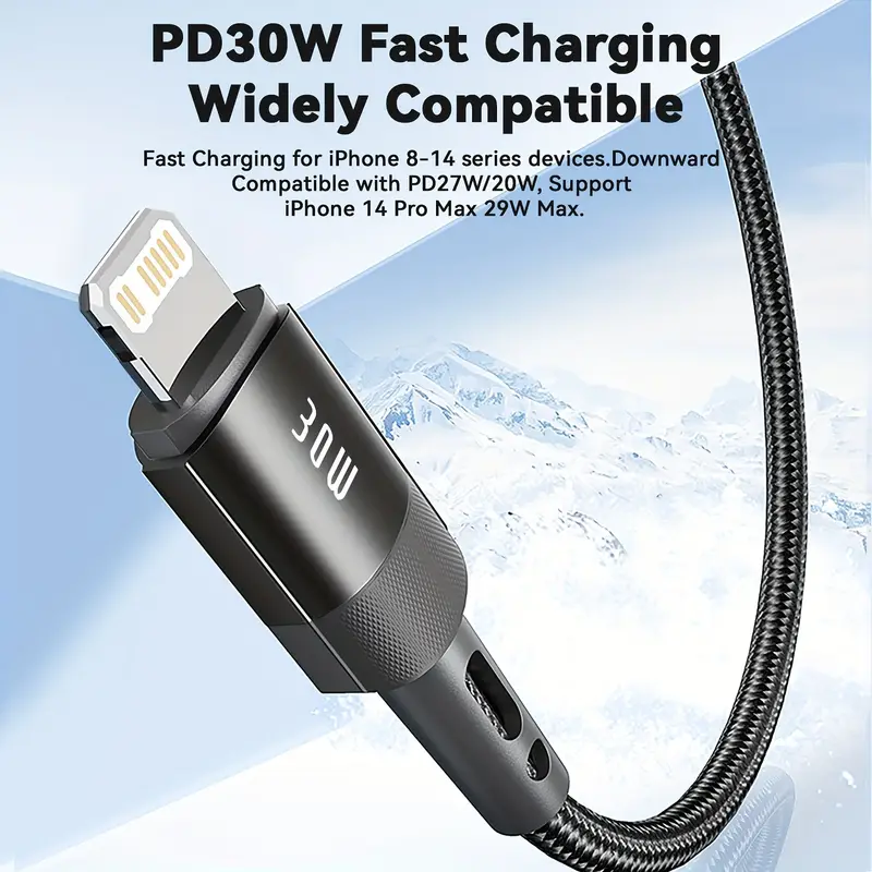 accesorios para electronica - PD30W Max Cable Cargador para Cable USB-C a iOS