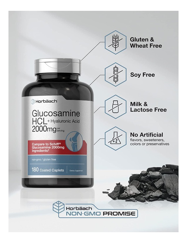 Salud y Equipamiento Médico - Glucosamina Hcl | 2000mg | 180u 3