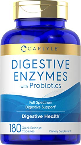 Salud y Equipamiento Médico - Enzymas 4 Billones Cfu 180 Cap Carlyle 0