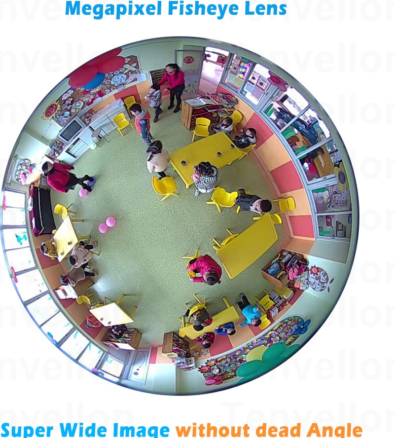 camaras y audio - Cámara De Seguridad Wii 1080p 360 Grados Panorámica Fish Eye 2