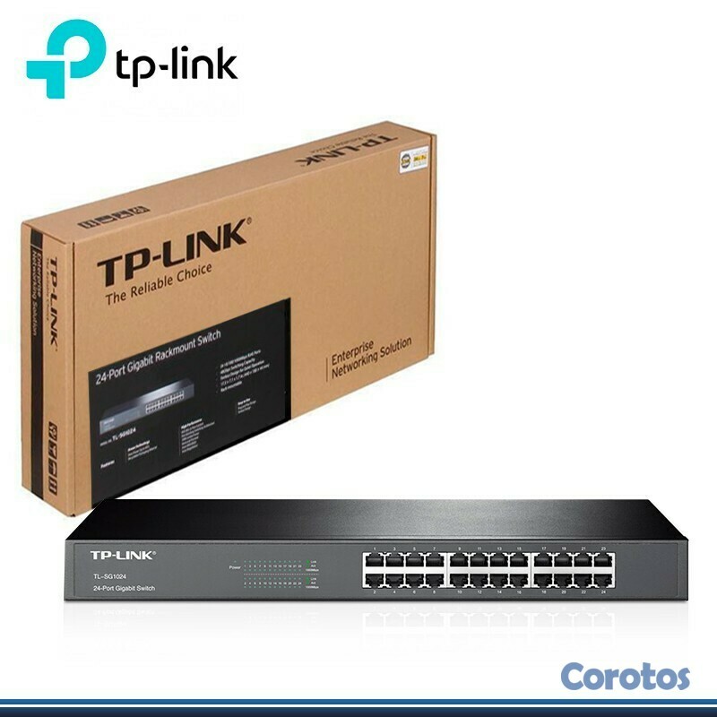 impresoras y scanners - SWITCH ,TL-SG102424 PUERTOS TP-LINK , NO ADMINISTRABLE/RACK, 24 PUERTOS GIGABIT  1