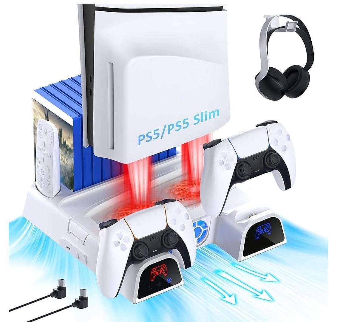 consolas y videojuegos - Stand multifunctional enfriador y cargador para PS5
