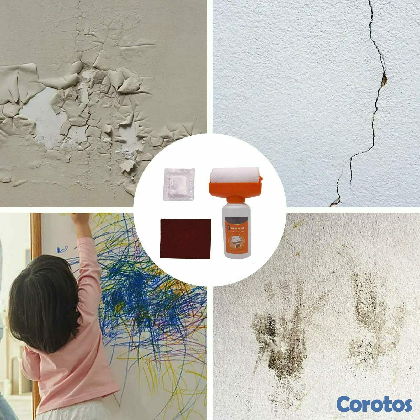 herramientas, jardines y exterior - Rodillo Reparador de Pared Todo en Uno  3