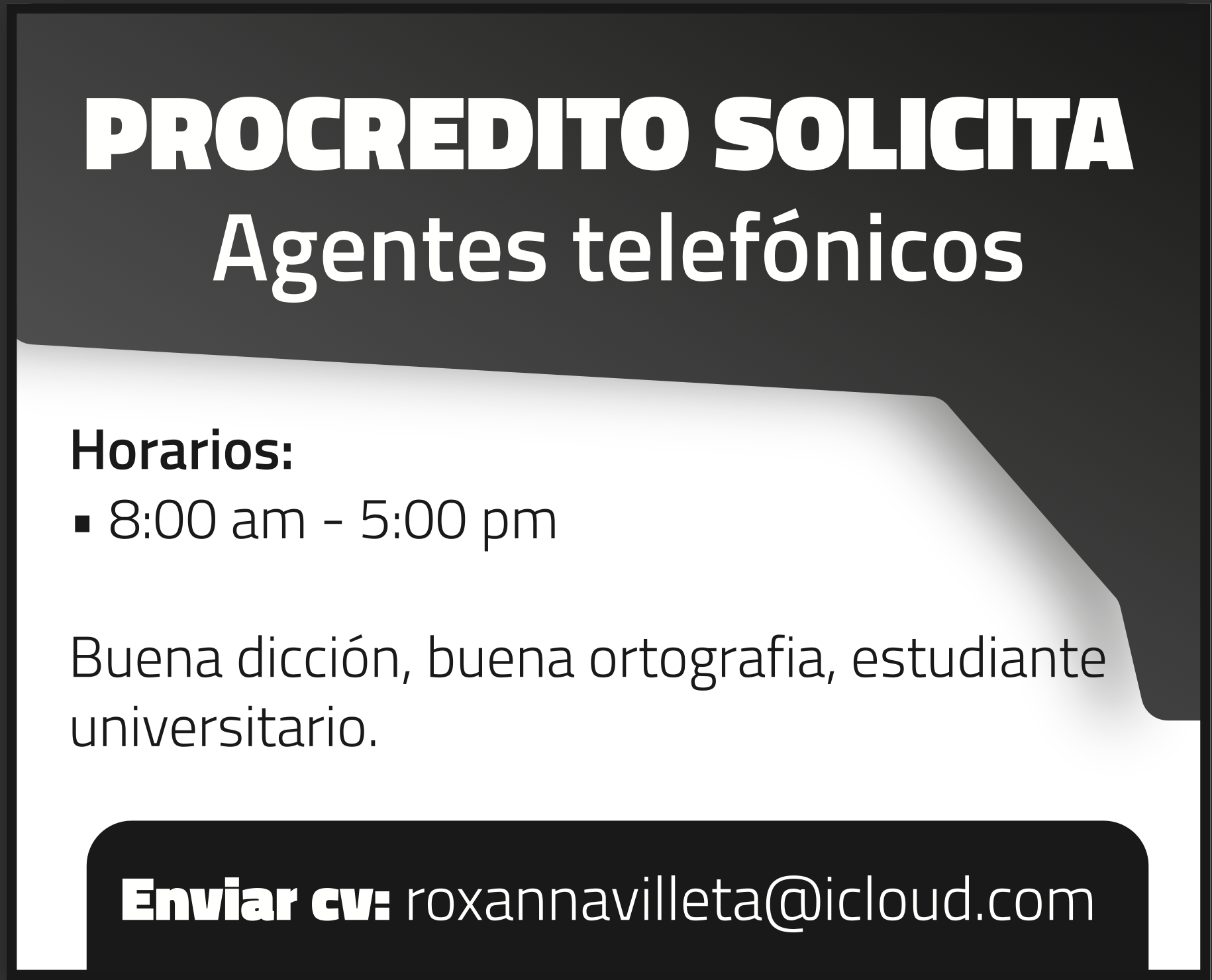 empleos disponibles - PROCREDITO SOLICITA Agentes telefónicos 0