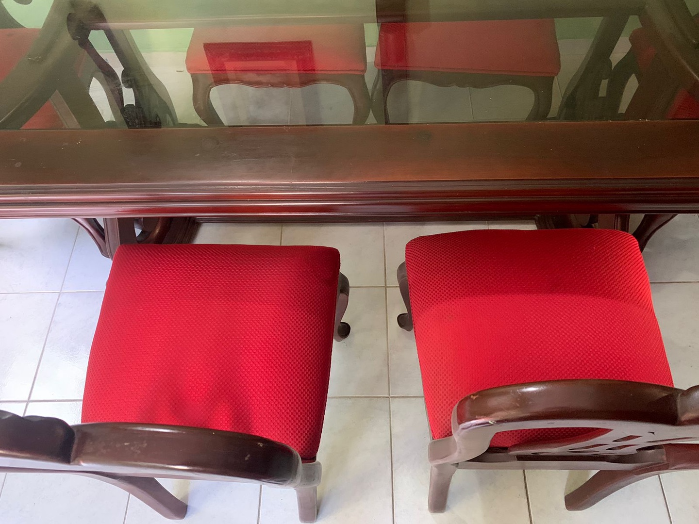 muebles y colchones - Comedor en Caoba de Seis Sillas  5