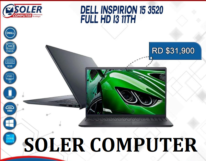 computadoras y laptops - Laptop Dell Inspiron 