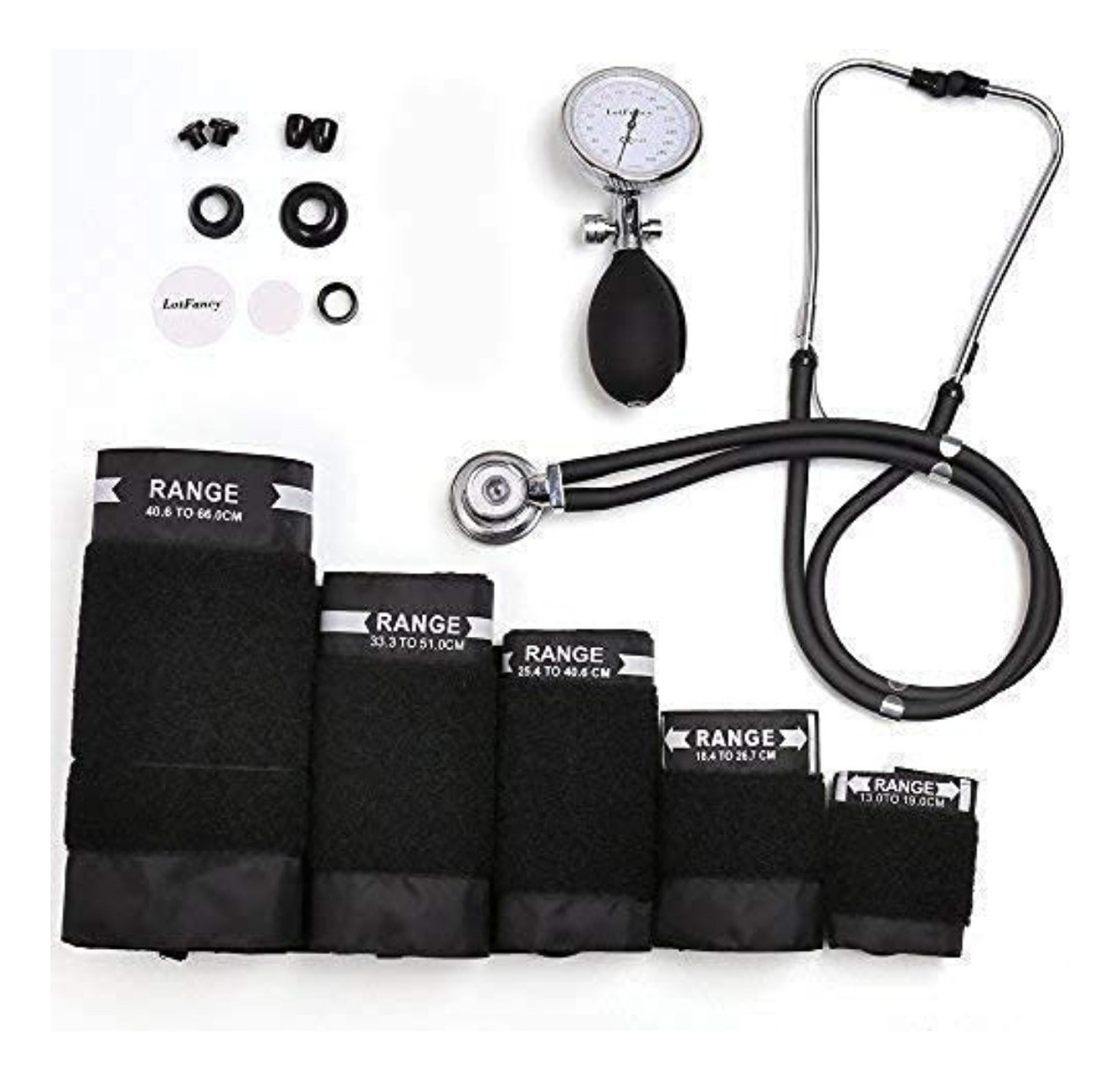 Salud y Equipamiento Médico - Tensiometro Manual De Presión Arterial Kit Manguito X 5 1