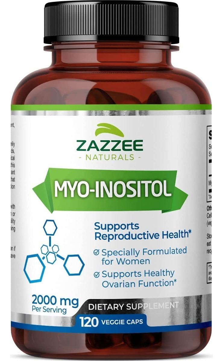 Salud y Equipamiento Médico - Inositol 120 Caps Zazzee - Unidad