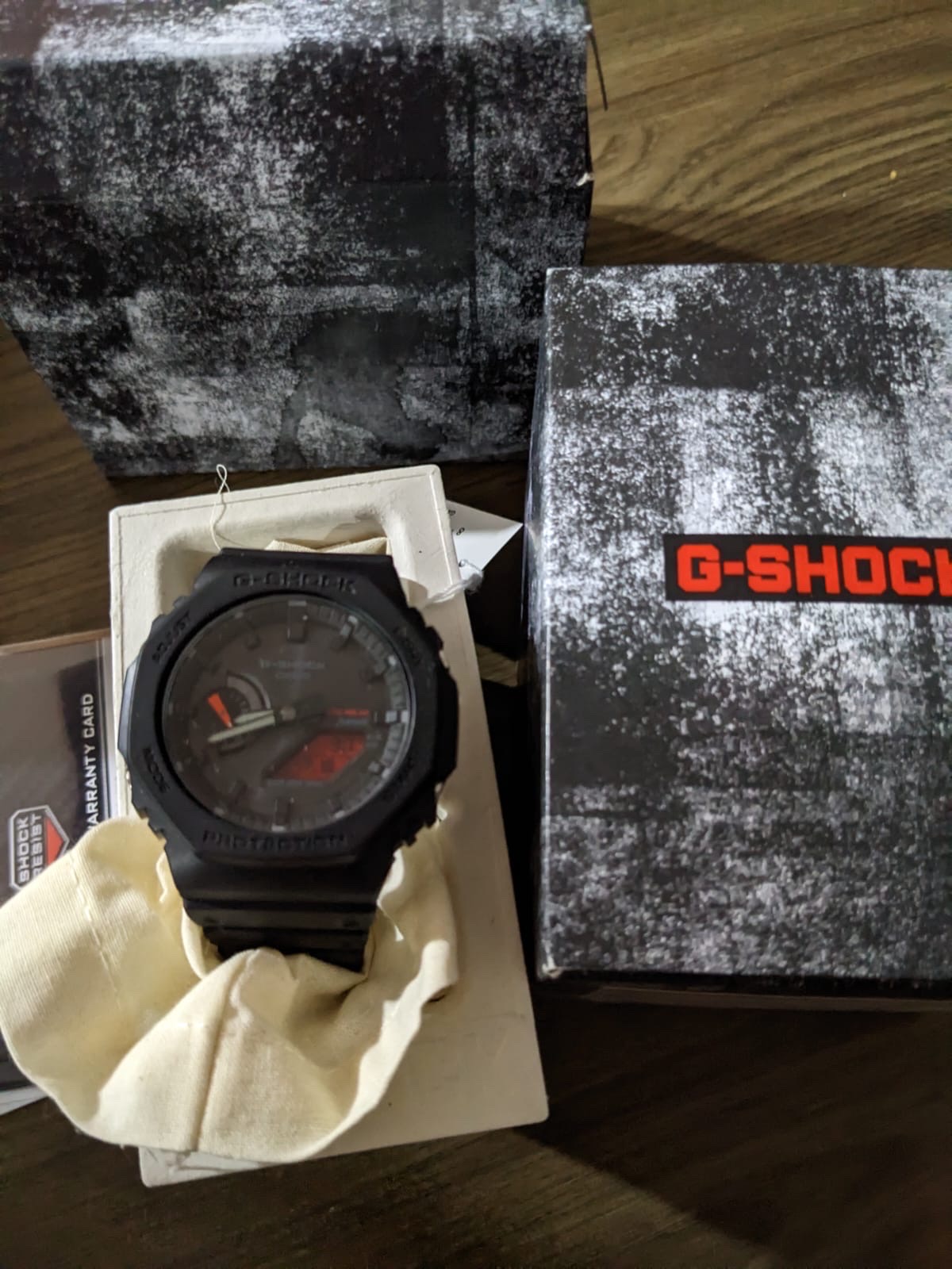 joyas, relojes y accesorios - Reloj Casio G-Shock GAB2100 Ana-Digi Bold Black Red 100% genuino.  1