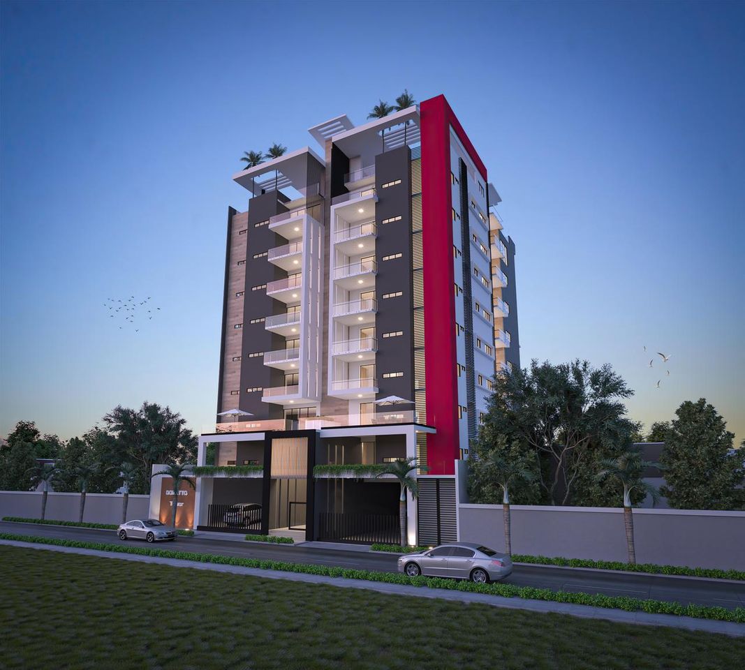 apartamentos - TORRE DE APARTAMENTOS EN REPARTO LOS TRES OJOS