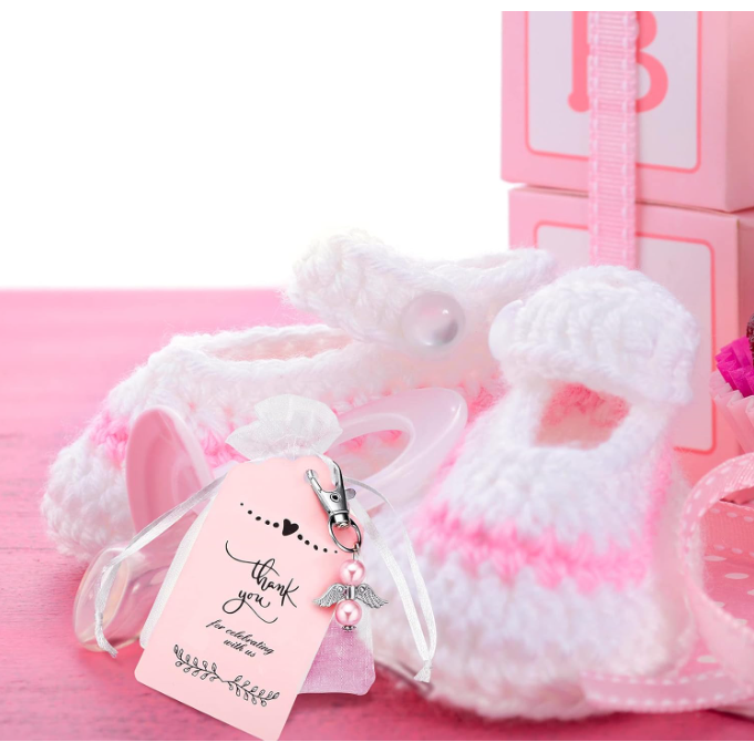 accesorios - Souvenir estilo angel Rosa, Blanco, amarillo y azu 1