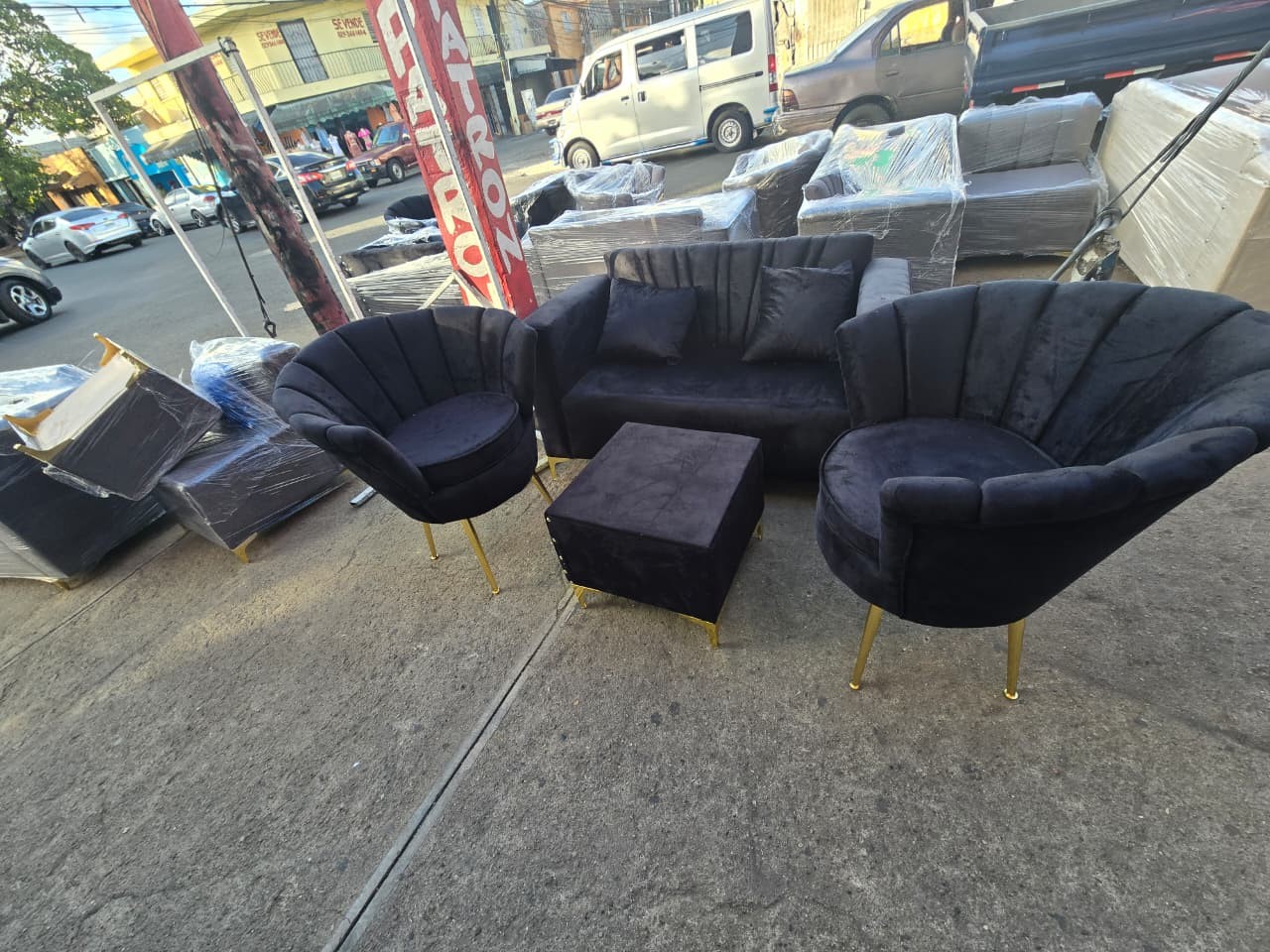 electrodomesticos - Mueble de 2 con su 2 sillas flor y su mesa en oferta  5