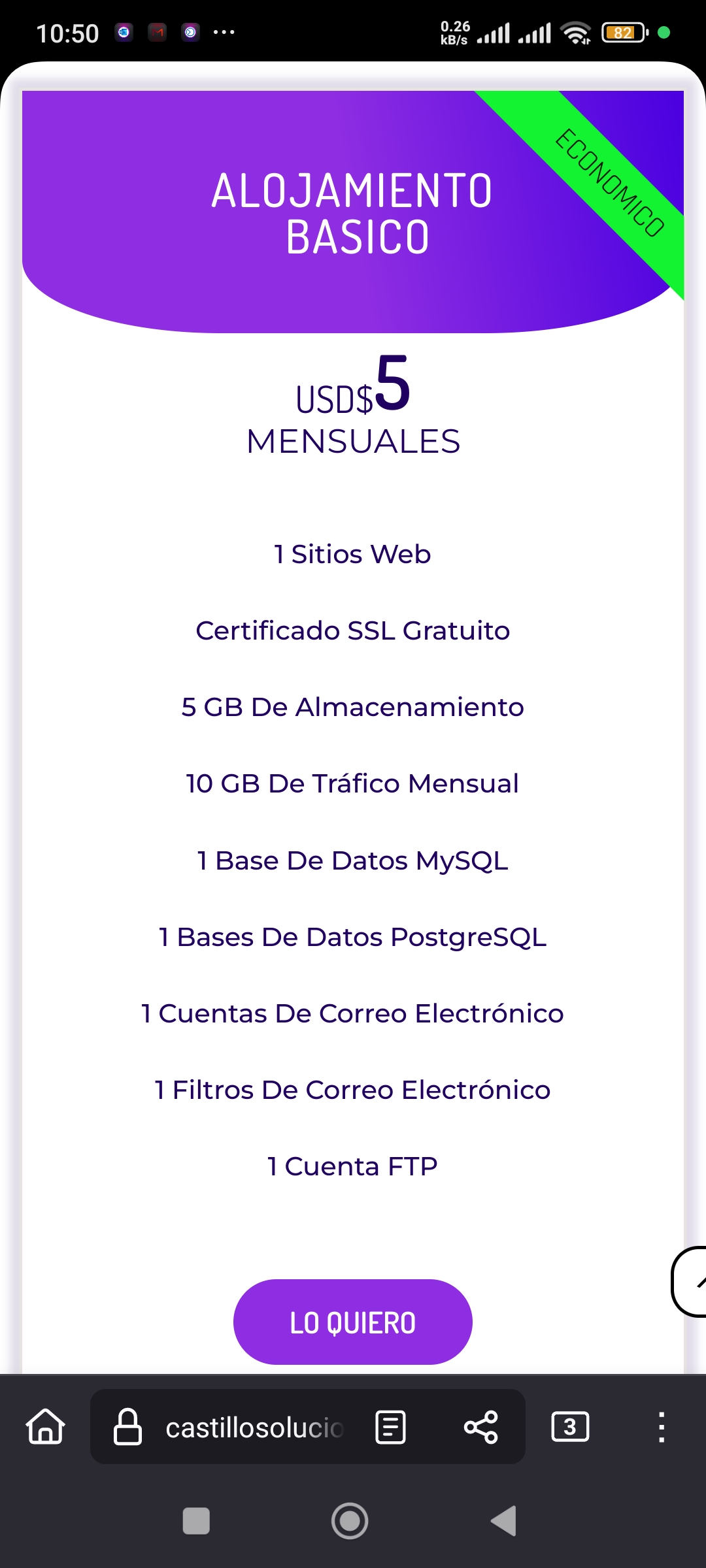 servicios profesionales - Venta de alojamiento web 1