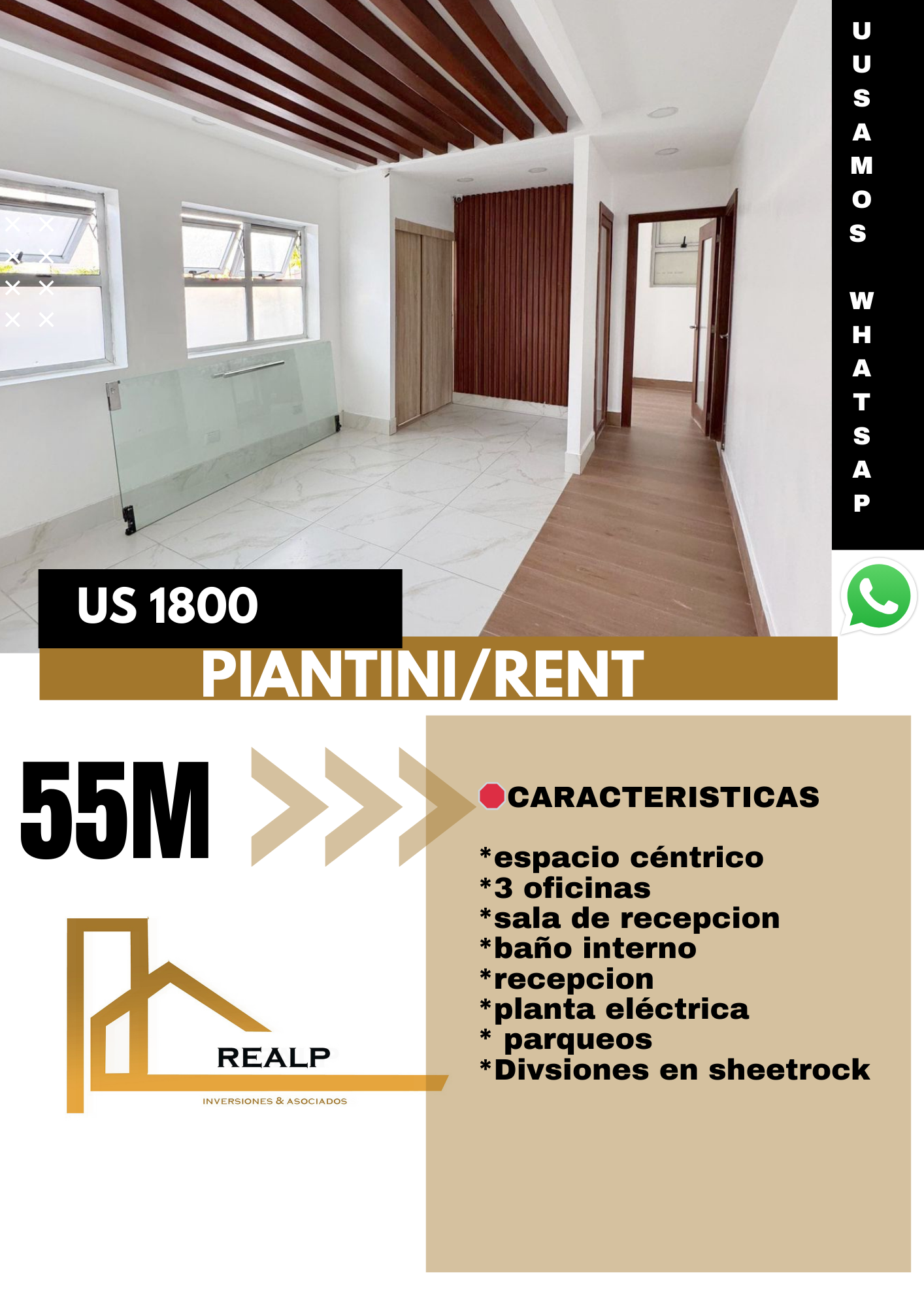 oficinas y locales comerciales - Local céntrico en Piantini 