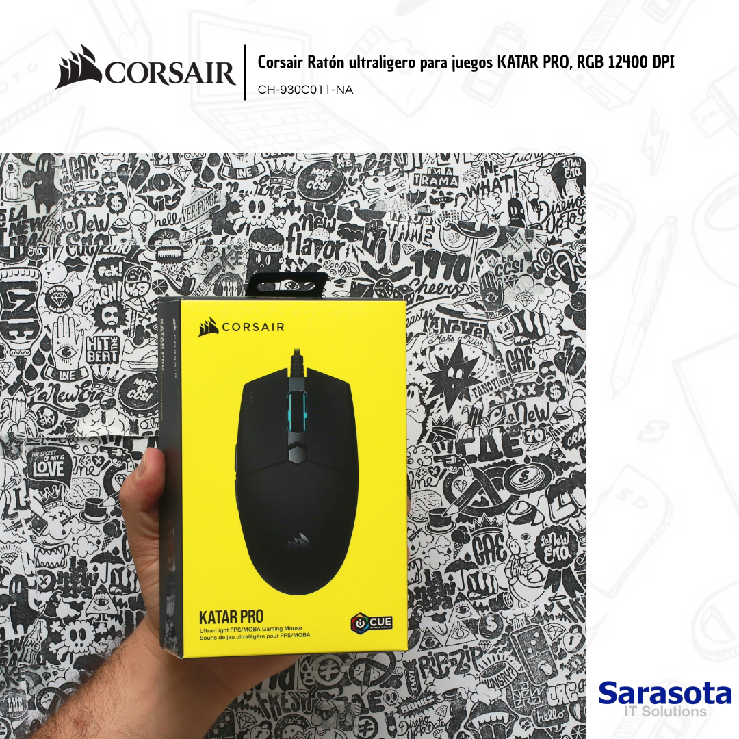 accesorios para electronica - Corsair Ratón ultraligero para juegos KATAR PRO, R 0