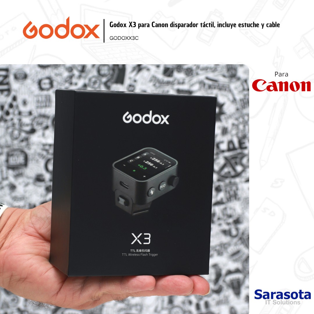 accesorios para electronica - Godox Disparador X3 para Canon Garantía 1 año 